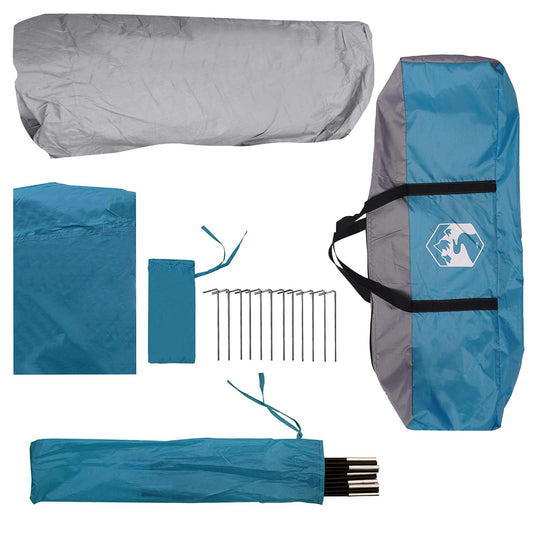 Sofort Telt med tak Blå 365 x 280 x 200 cm Polyester og stål
