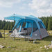 Familietelt med tak Blå 305 x 275 x 190 cm Polyester og stål