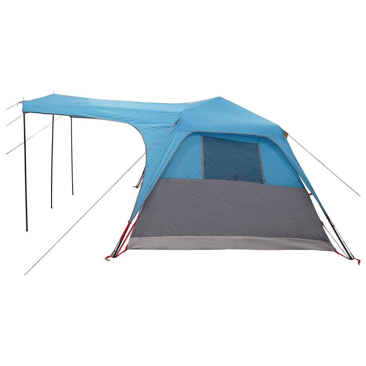 Familietelt med tak Blå 305 x 275 x 190 cm Polyester og stål