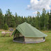 Tipi telt med tak Grønn 700 x 700 x 395 cm Polyester og stål