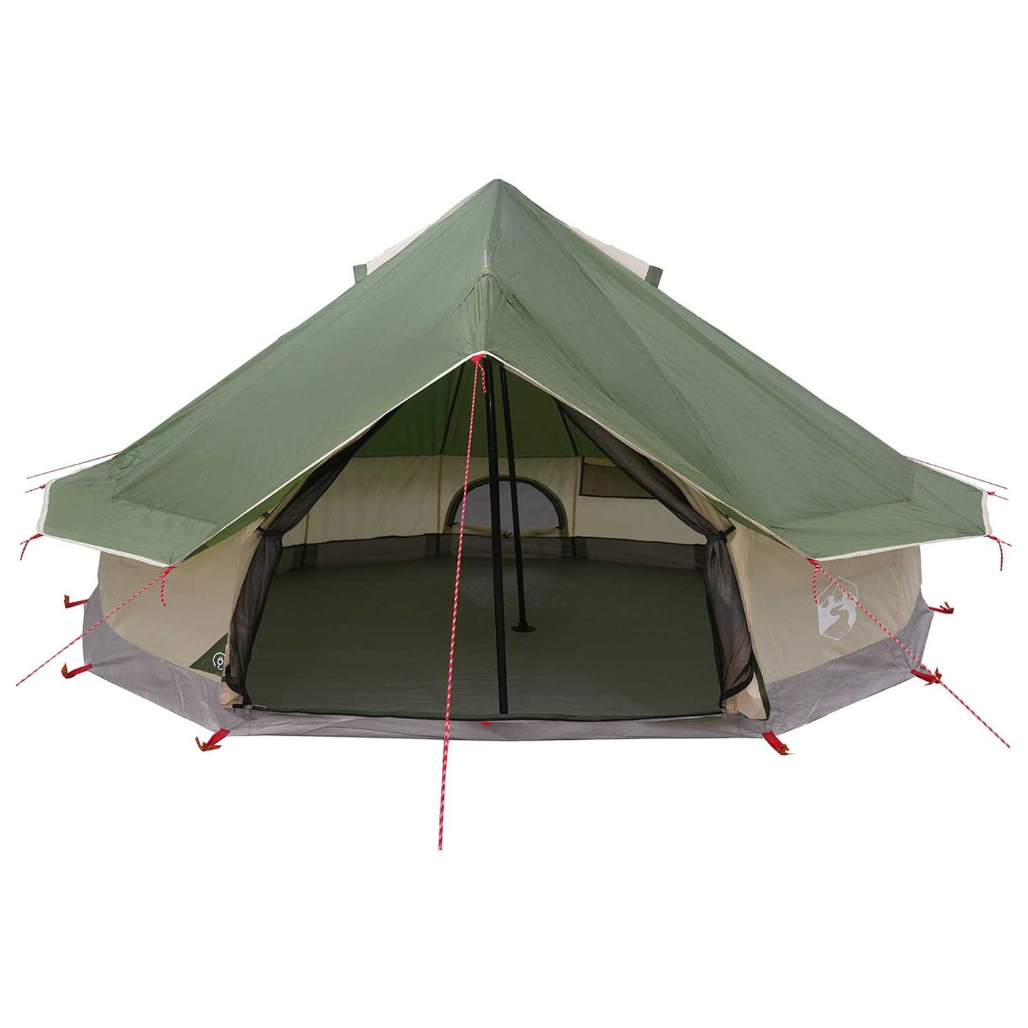 Tipi telt med tak Grønn 700 x 700 x 395 cm Polyester og stål