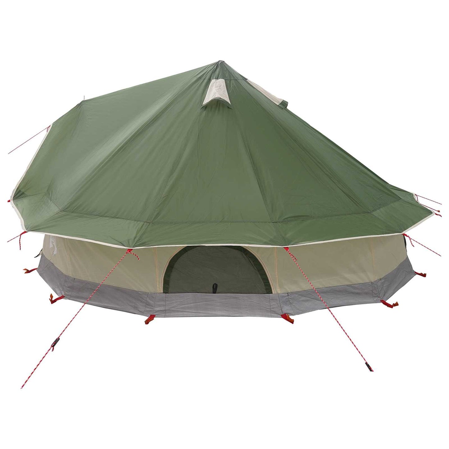 Tipi telt med tak Grønn 700 x 700 x 395 cm Polyester og stål