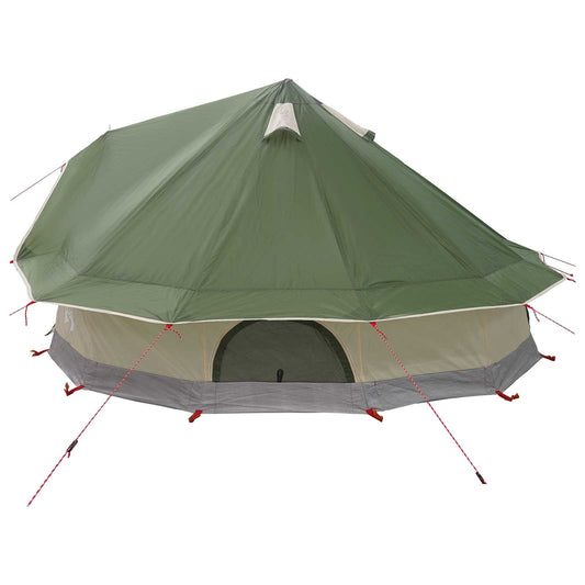 Tipi telt med tak Grønn 700 x 700 x 395 cm Polyester og stål