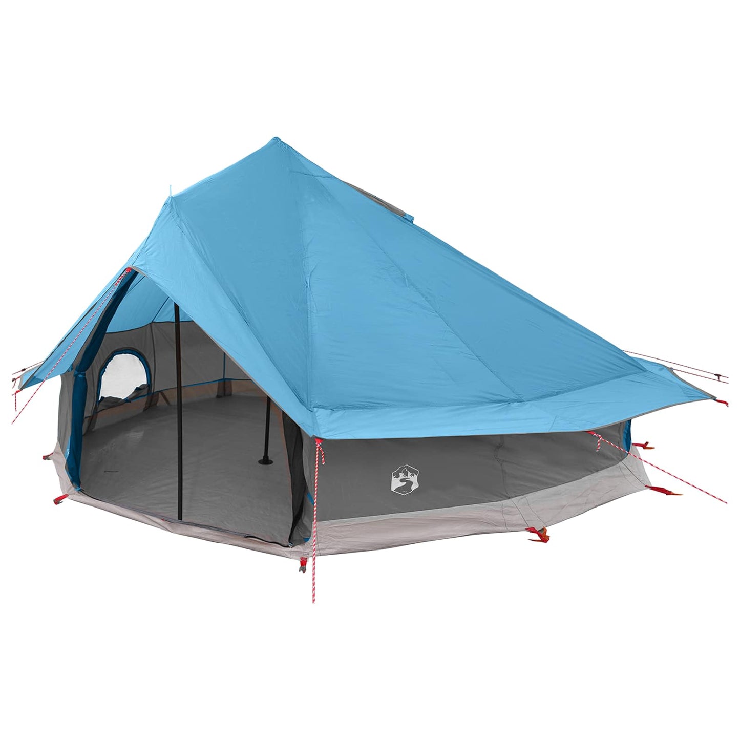 Tipi telt med tak Blå 700 x 700 x 395 cm Polyester og stål