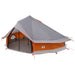 Tipi telt Grå og Oransje 800 x 800 x 430 cm Polyester og stål