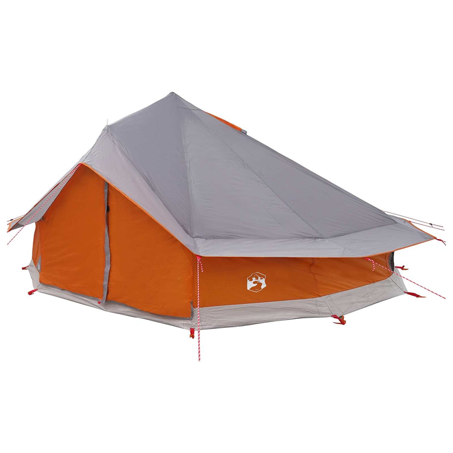 Tipi telt Grå og Oransje 800 x 800 x 430 cm Polyester og stål