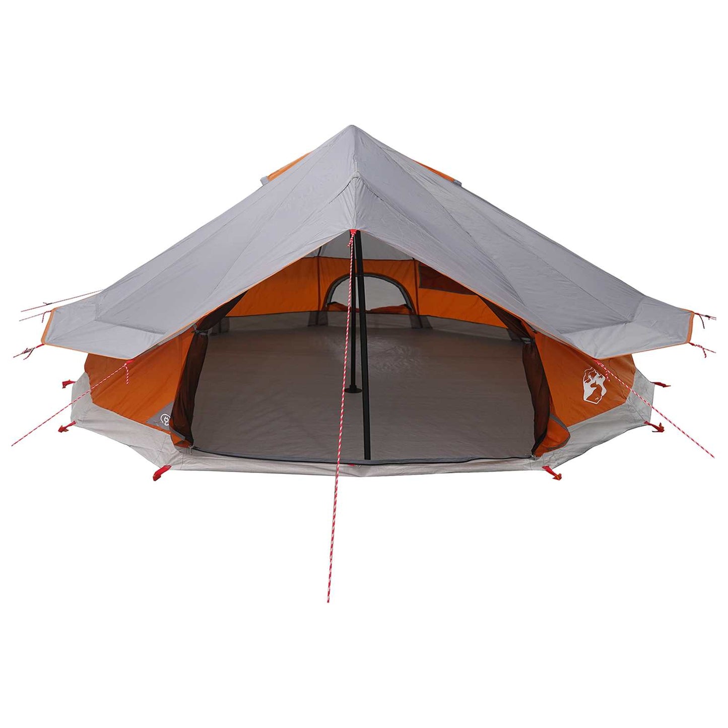 Tipi telt Grå og Oransje 800 x 800 x 430 cm Polyester og stål