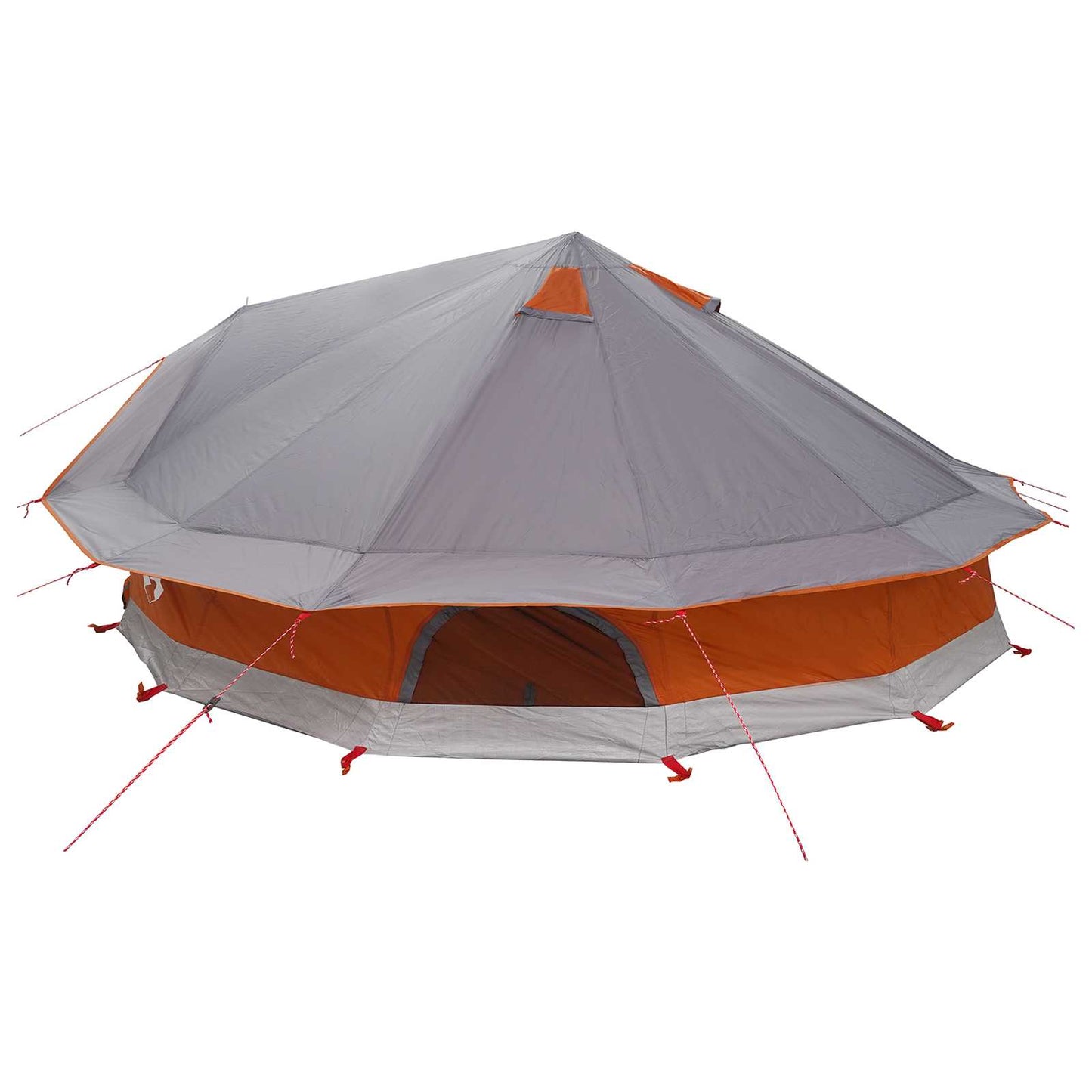 Tipi telt Grå og Oransje 800 x 800 x 430 cm Polyester og stål
