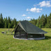 Tipi telt 20 person Army grønn Polyester og stål