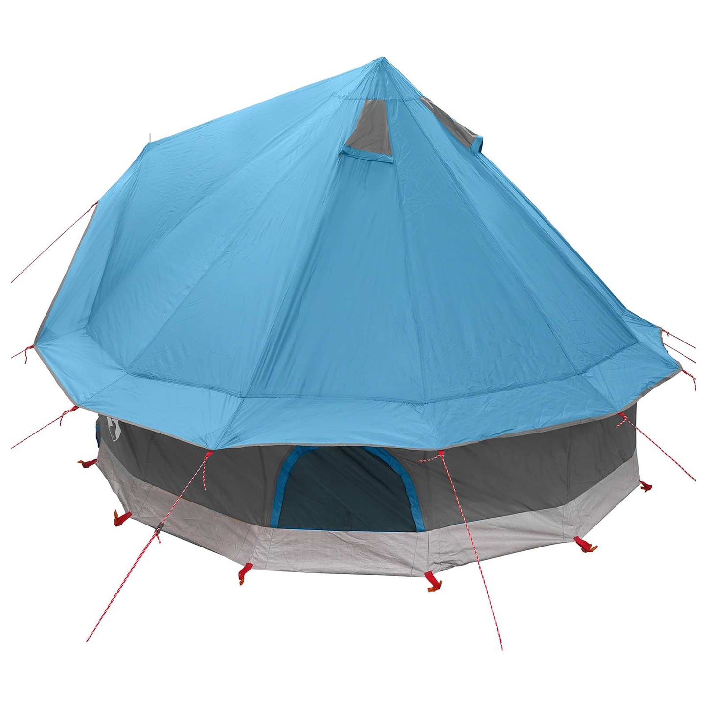 Tipi telt med tak Blå 250 x 250 cm Polyester og stål