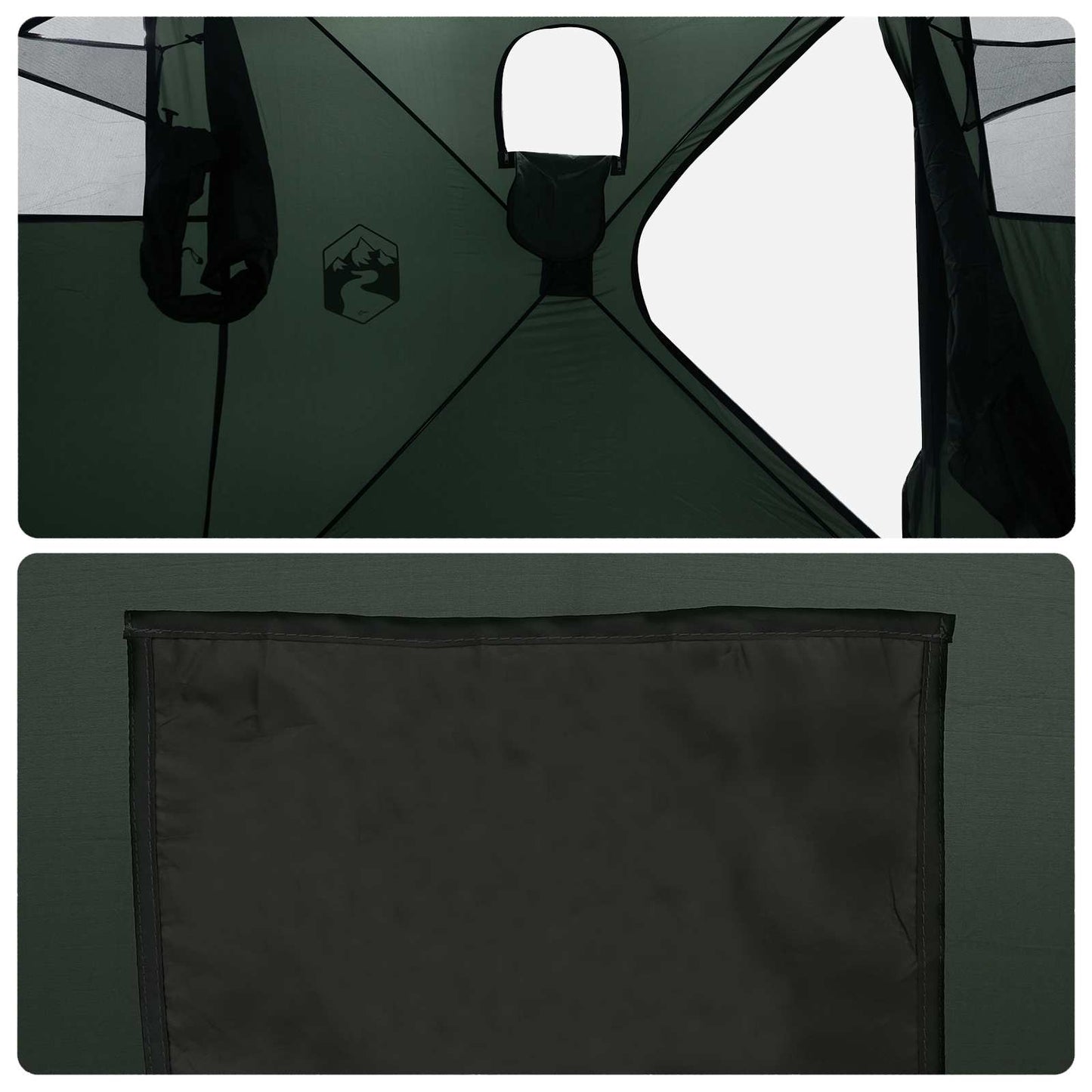Jakt-telt Army grønn 143 x 143 x 165 cm Polyester og stål