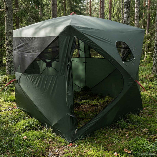 Jakt-telt Army grønn 143 x 143 x 165 cm Polyester og stål