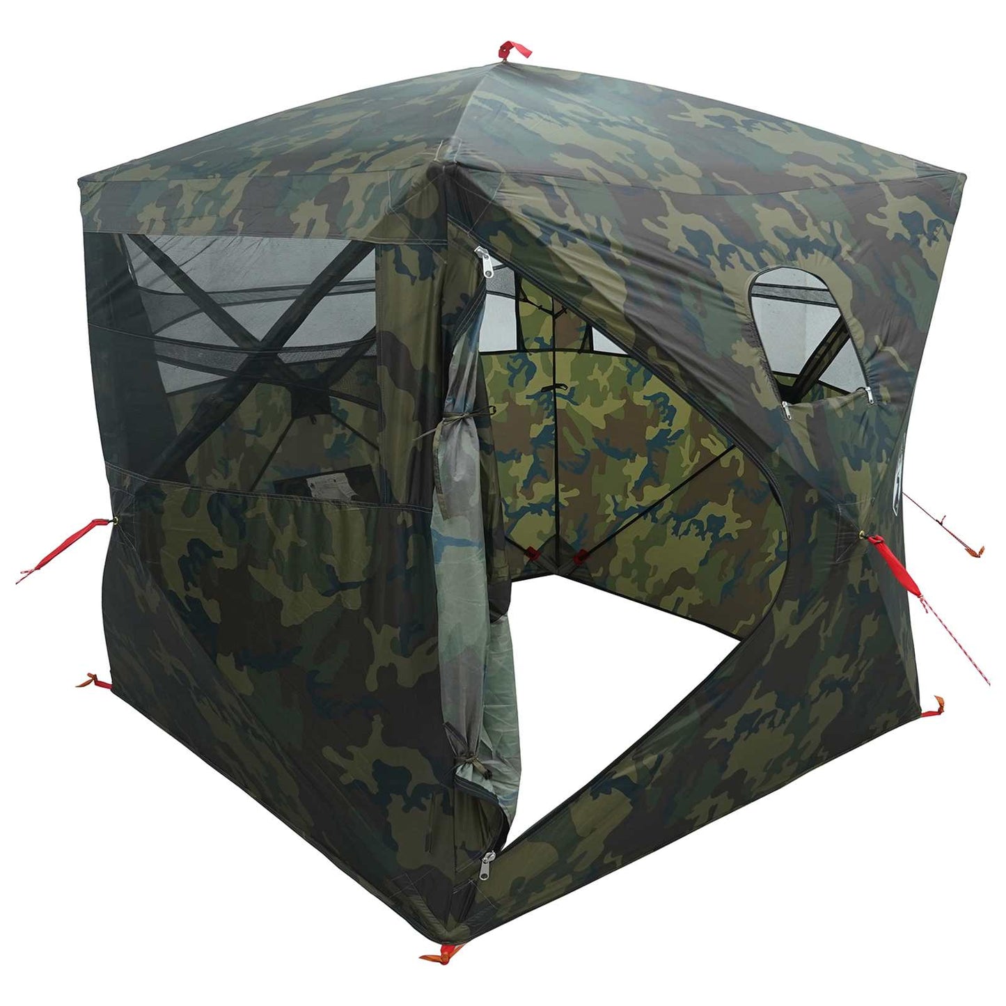 Jakt-telt Kamuflasje 143 x 143 x 165 cm Polyester og stål
