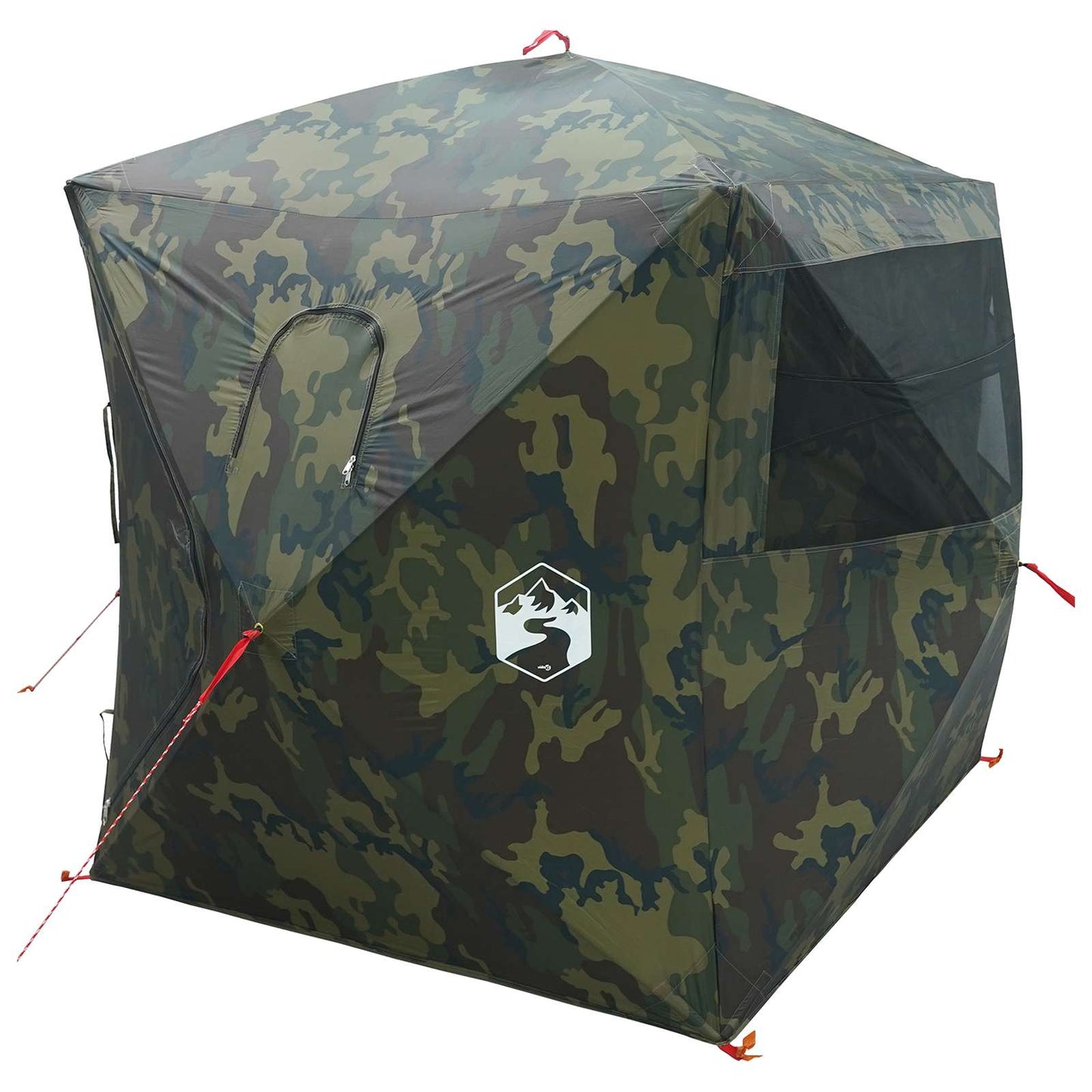 Jakt-telt Kamuflasje 143 x 143 x 165 cm Polyester og stål