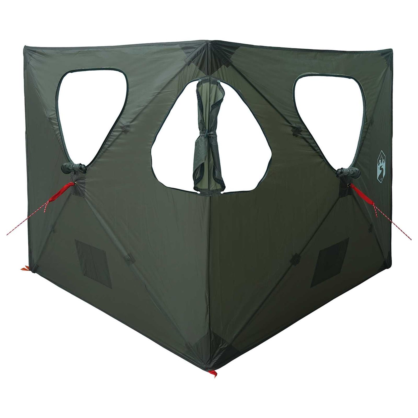 Jakt-telt Army grønn 145 x 145 x 150 cm Polyester og stål