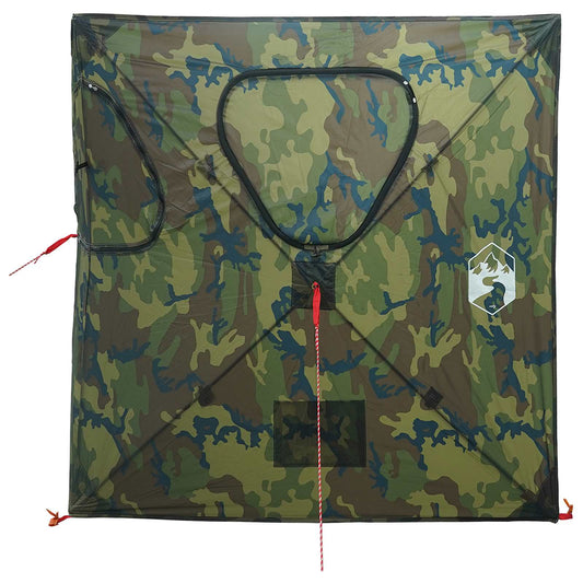 Jakt-telt Kamuflasje 145 x 145 x 150 cm Polyester og stål
