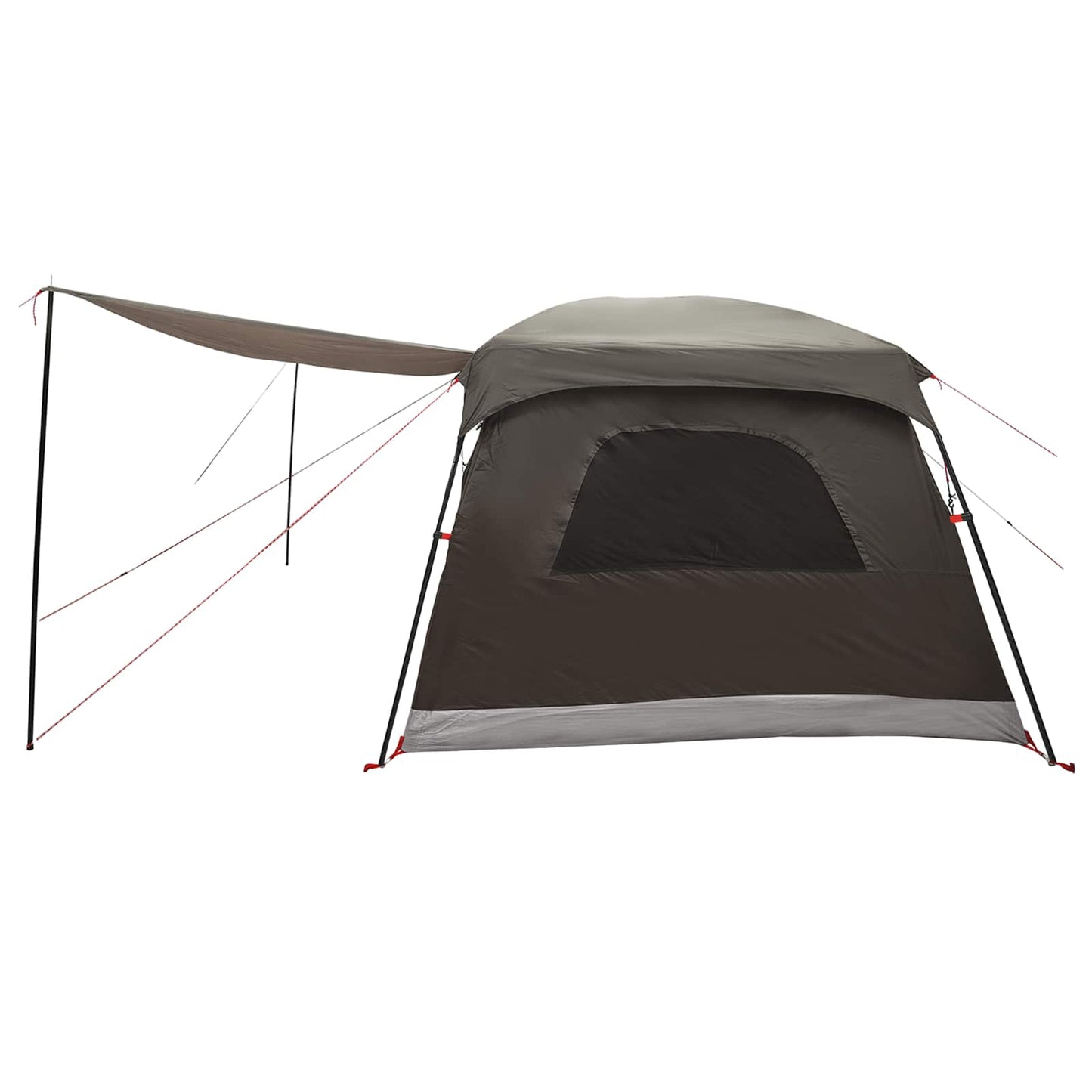 Familietelt Brun grå 420 x 305 x 200 cm Polyester og stål