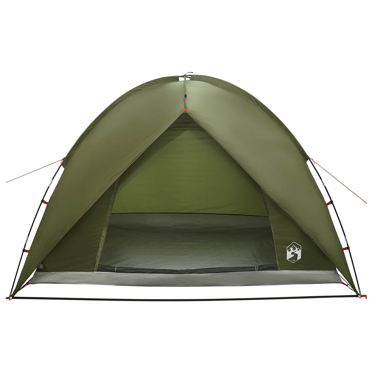 Camping Telt med Regntrekk Vanntett Kuppel Olivengrønn