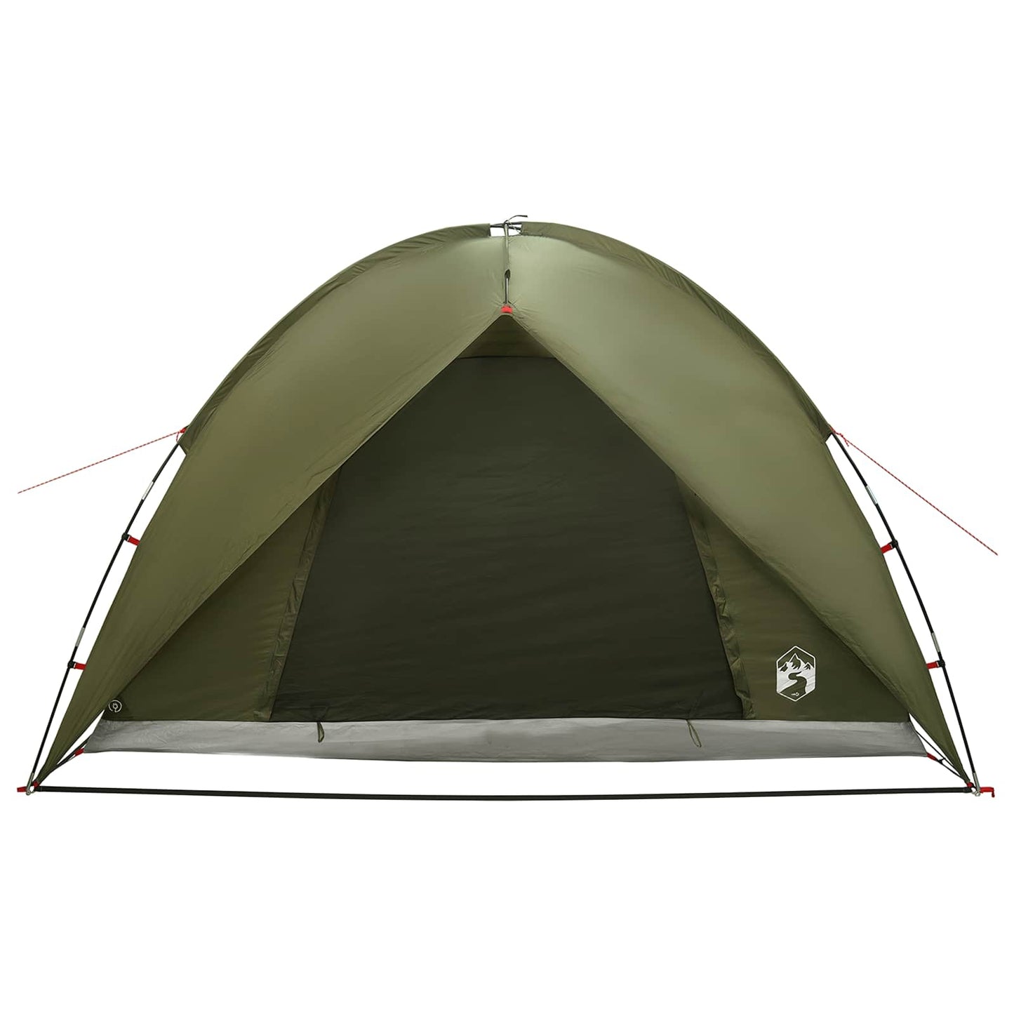 Camping Telt med Regntrekk Vanntett Kuppel Olivengrønn