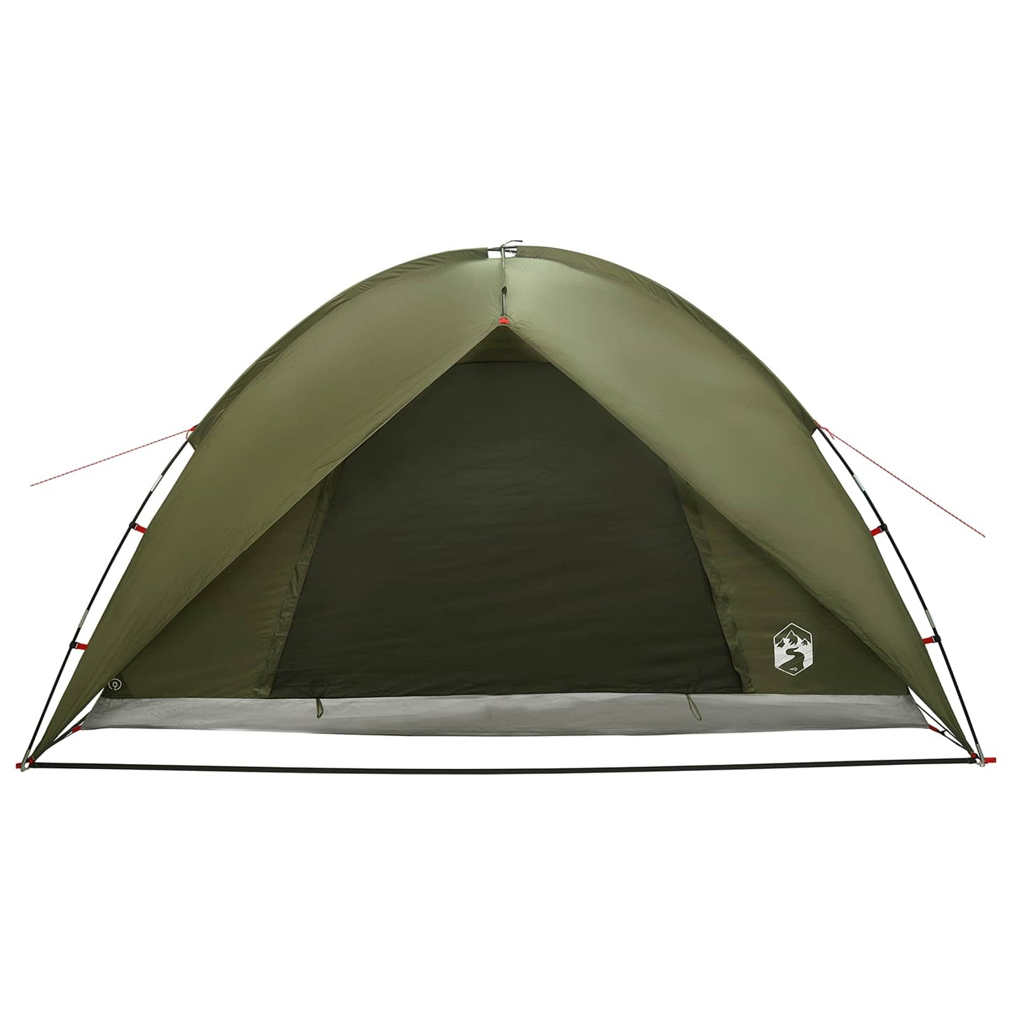 Camping Telt med Regntrekk Vanntett Kuppel Olivengrønn