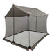 Camping tarp med nettingvegger Brun grå 270 x 210 x 210 cm