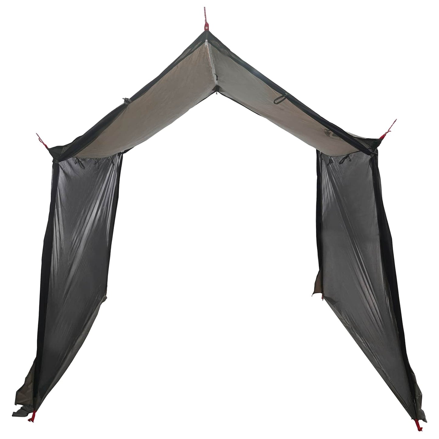 Camping tarp med nettingvegger Brun grå 270 x 210 x 210 cm