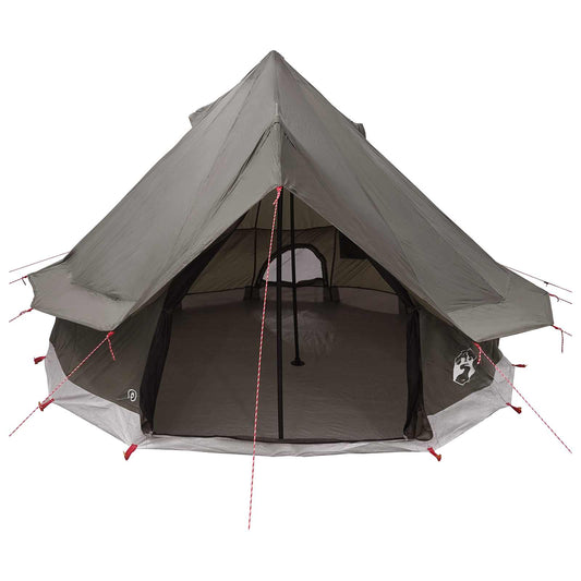 Tipi telt med tak Brun grå 250 x 250 cm Polyester og stål