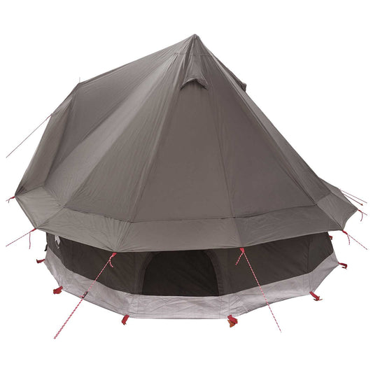Tipi telt med tak Brun grå 250 x 250 cm Polyester og stål