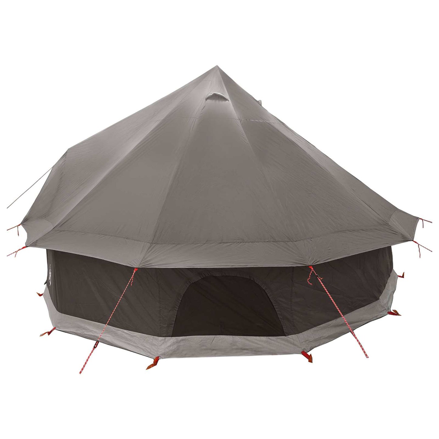 Tipi telt med tak Brun grå 300 x 300 x 200 cm Polyester og stål