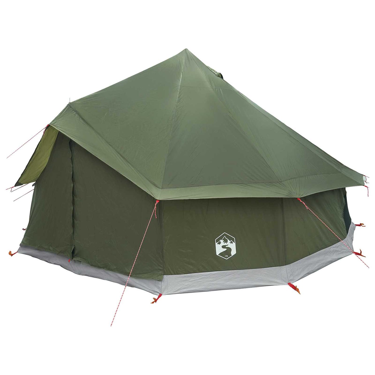 Tipi telt Olivengrønn 400 x 400 x 250 cm Polyester og stål