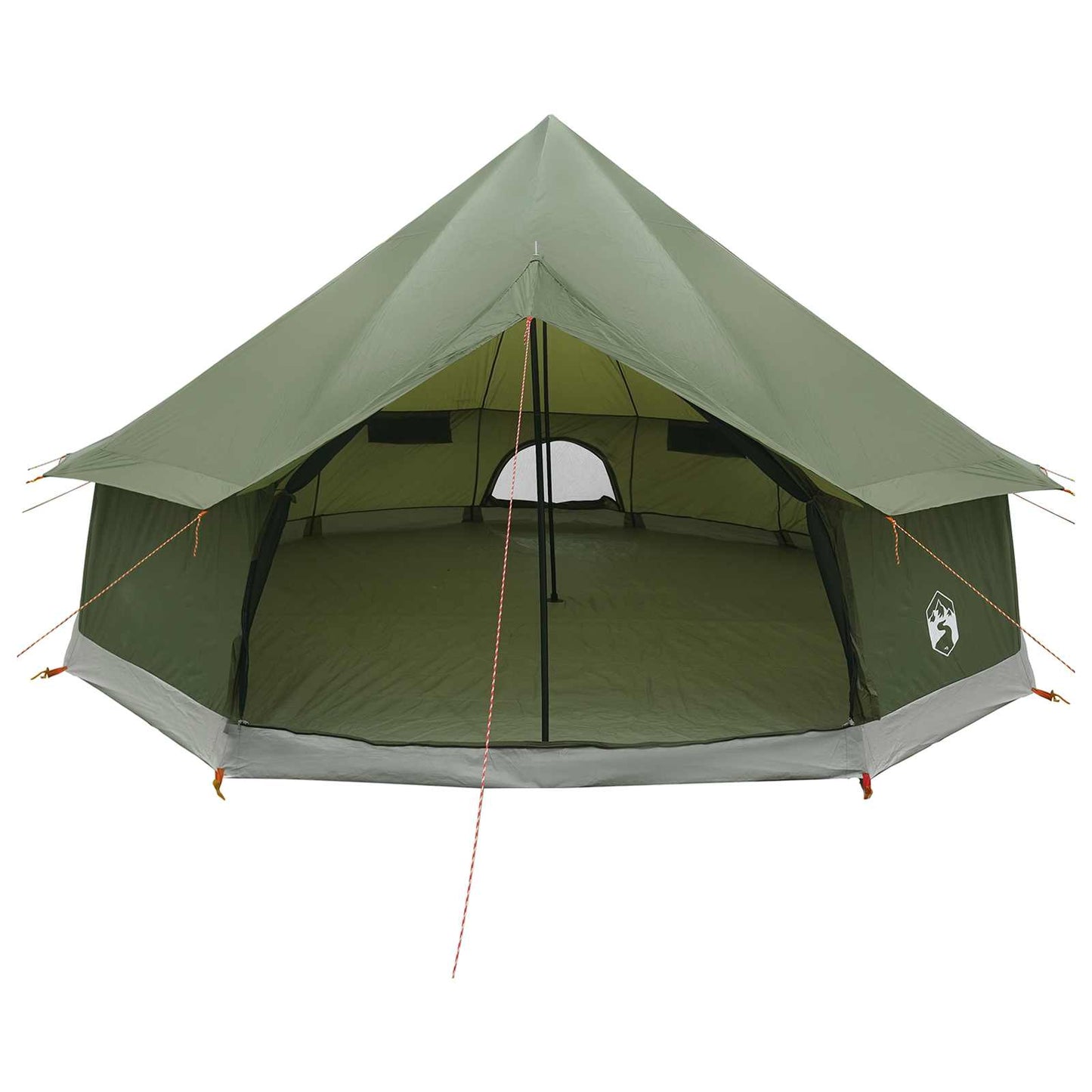 Tipi telt Olivengrønn 400 x 400 x 250 cm Polyester og stål