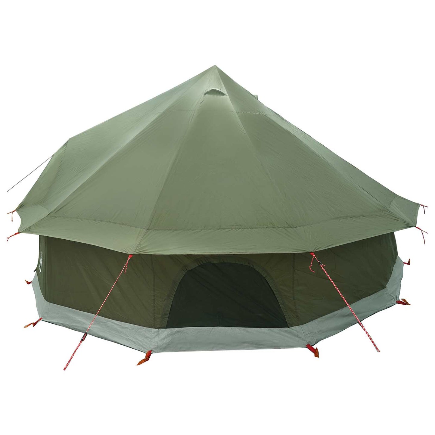 Tipi telt Olivengrønn 400 x 400 x 250 cm Polyester og stål
