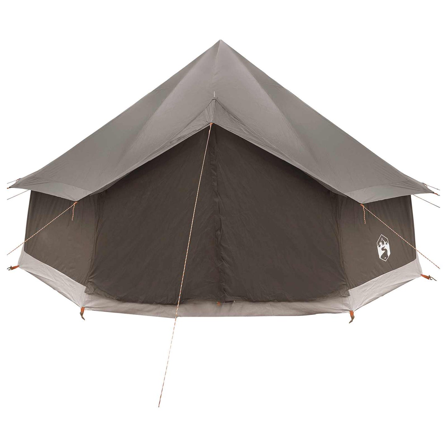 Tipi telt med tak Brun grå 400 x 400 x 250 cm Polyester og stål