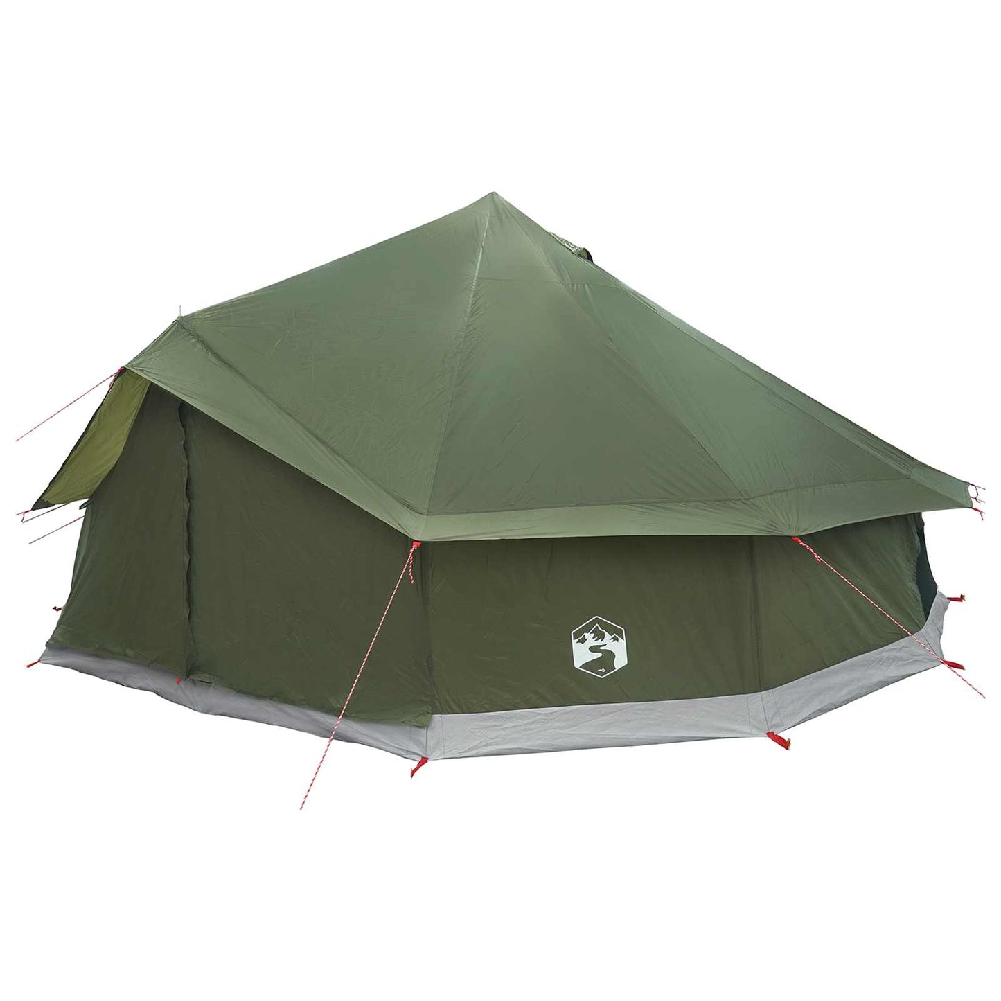 Tipi telt Olivengrønn 600 x 600 x 350 cm Polyester og stål