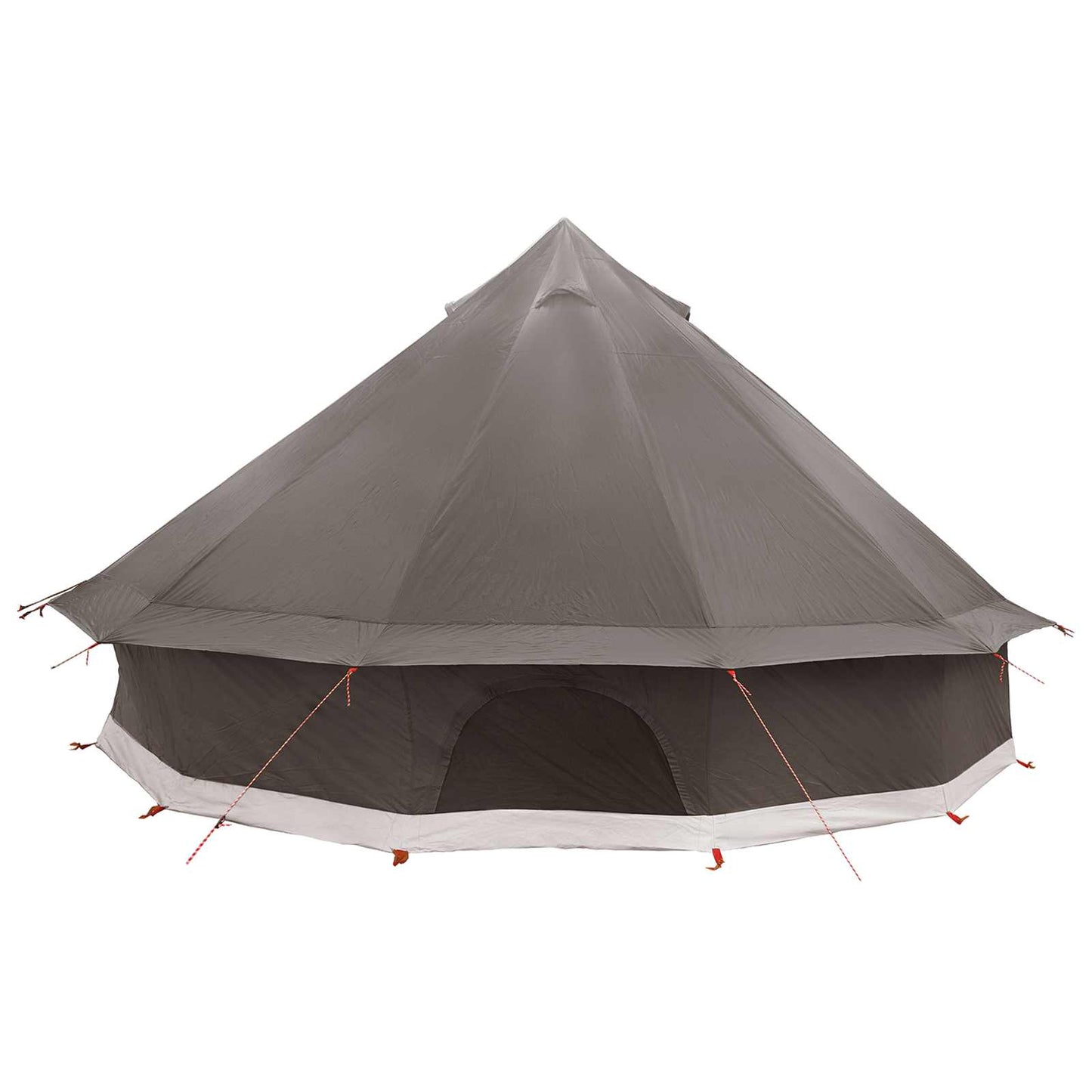 Tipi telt med tak Brun grå 500 x 500 x 300 cm Polyester og stål
