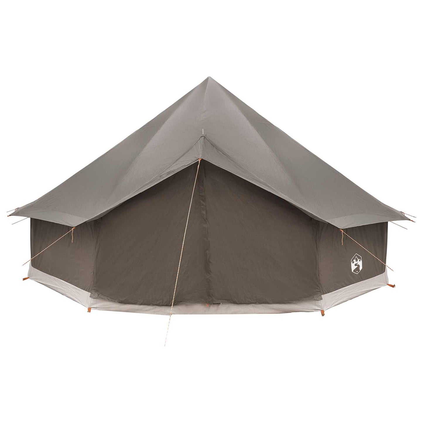 Tipi telt med tak Brun grå 500 x 500 x 300 cm Polyester og stål