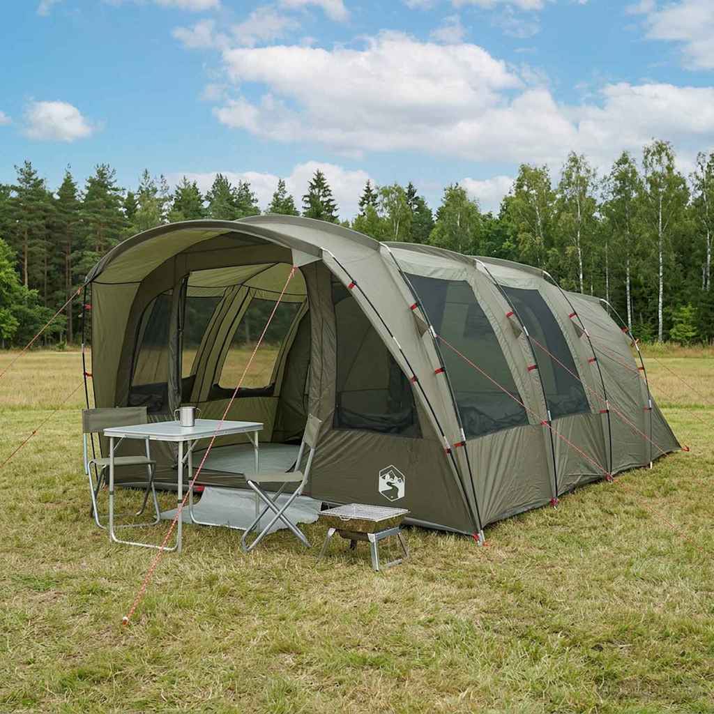 Tunneltelt Olivengrønn 427 x 315 x 178 cm Polyester og stål