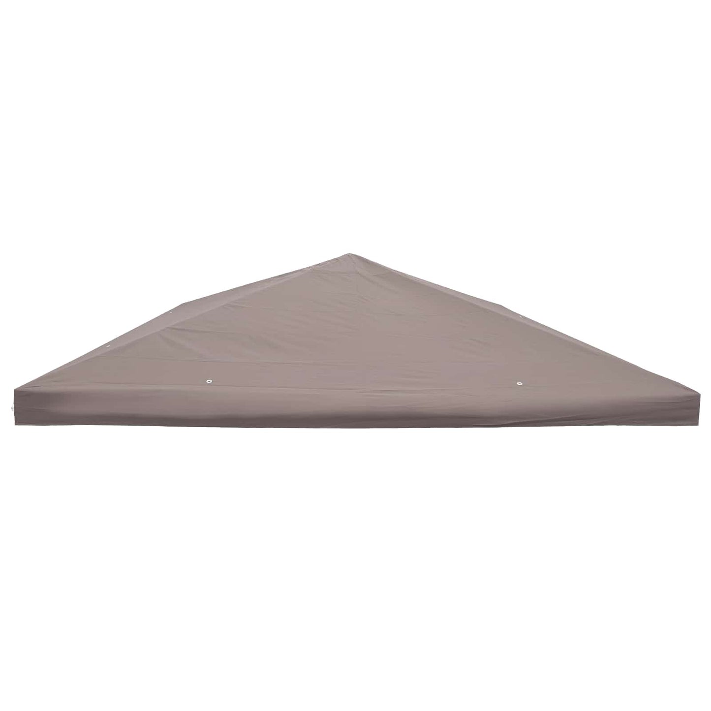 Gazebo Deksel med tak Gråbrun 300 x 300 cm Polyester og stål
