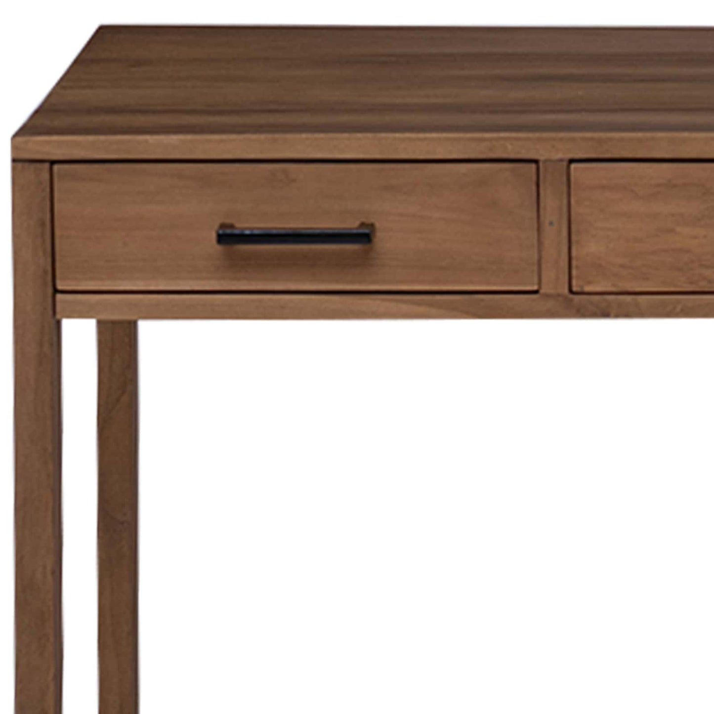 Bord med skuffer Naturlig Massivt Teaktre 110 x 50 x 75 cm