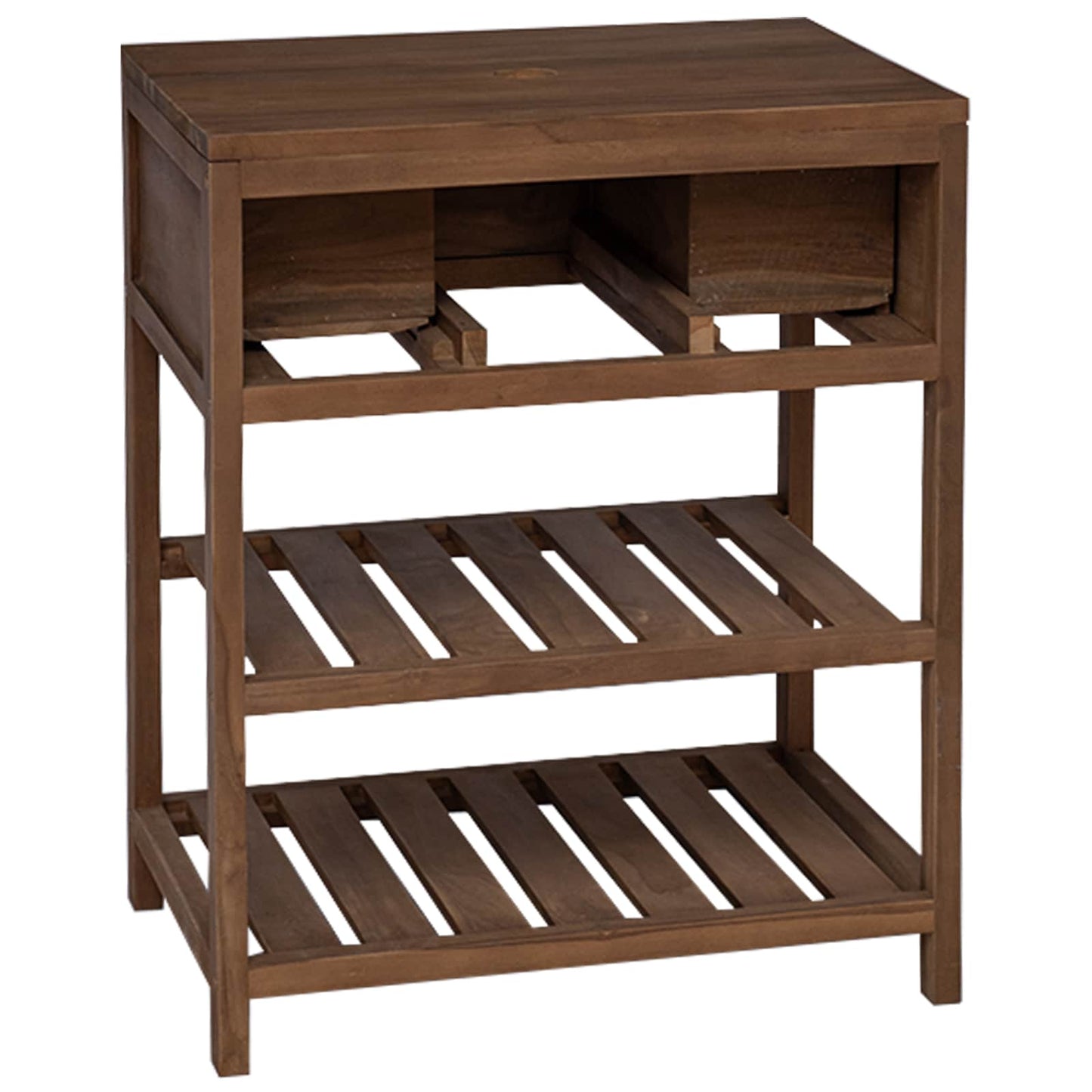 Baderomsskap Naturlig 60 x 45 x 75 cm Massivt Teaktre