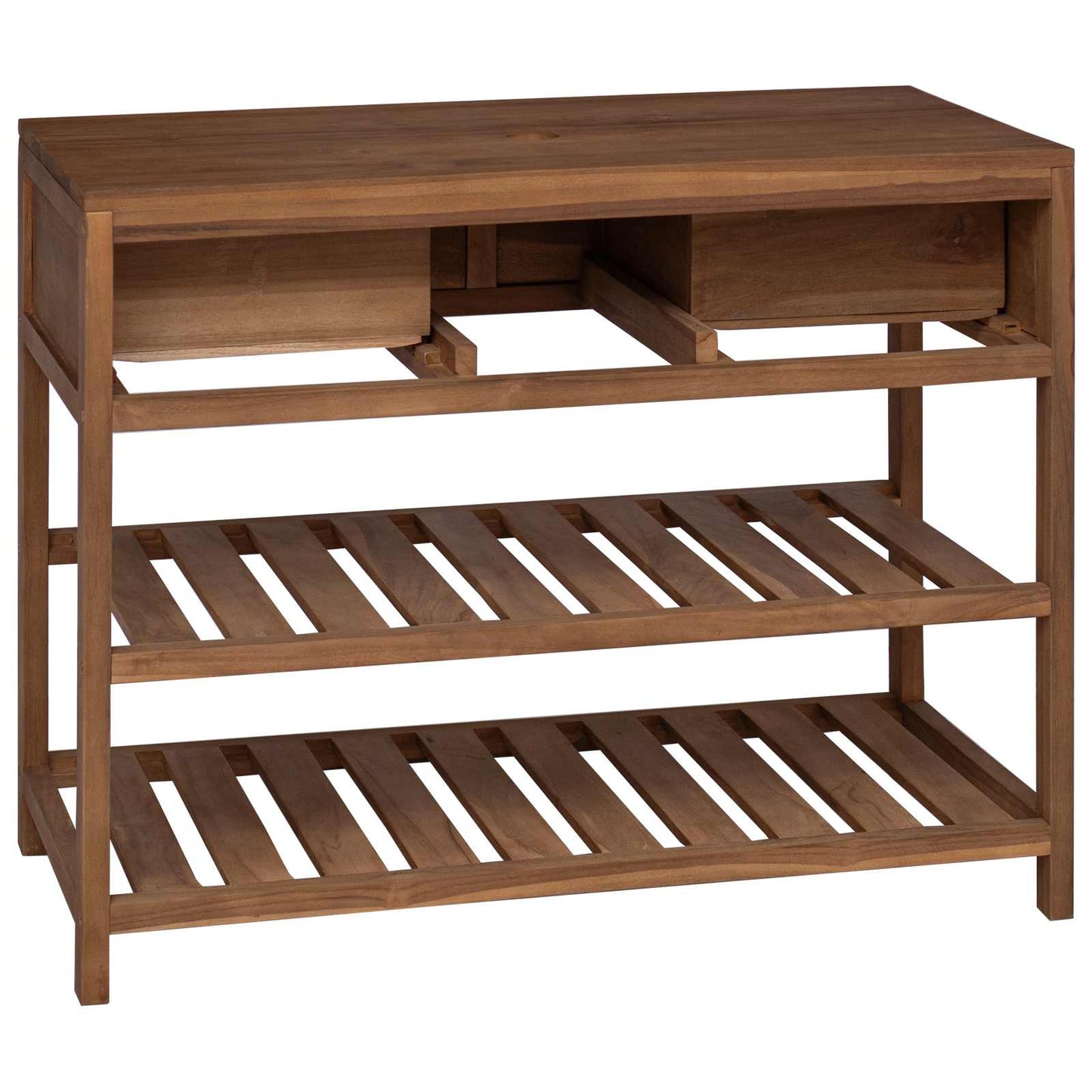 Baderomsskap Naturlig 90 x 45 x 75 cm Massivt Teaktre