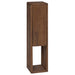 Baderomsside skap Naturlig 25 x 25 x 100 cm Massivt Teaktre