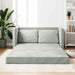 Sammenleggbar Sofa seng Lysegrå 122 x 70 x 60 cm Fløyel