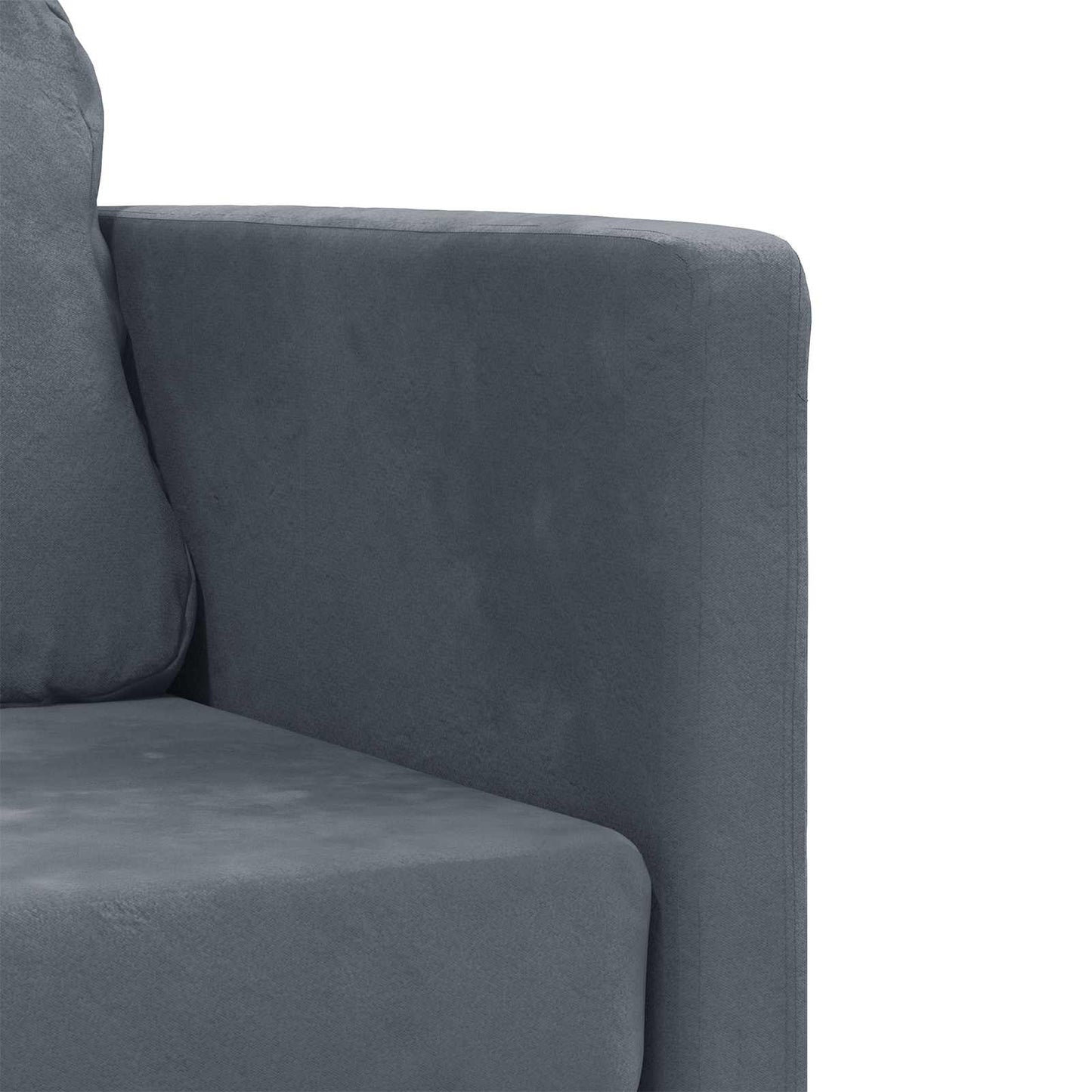 Sammenleggbar Sofa seng Mørkegrå 122 x 70 x 60 cm Fløyel