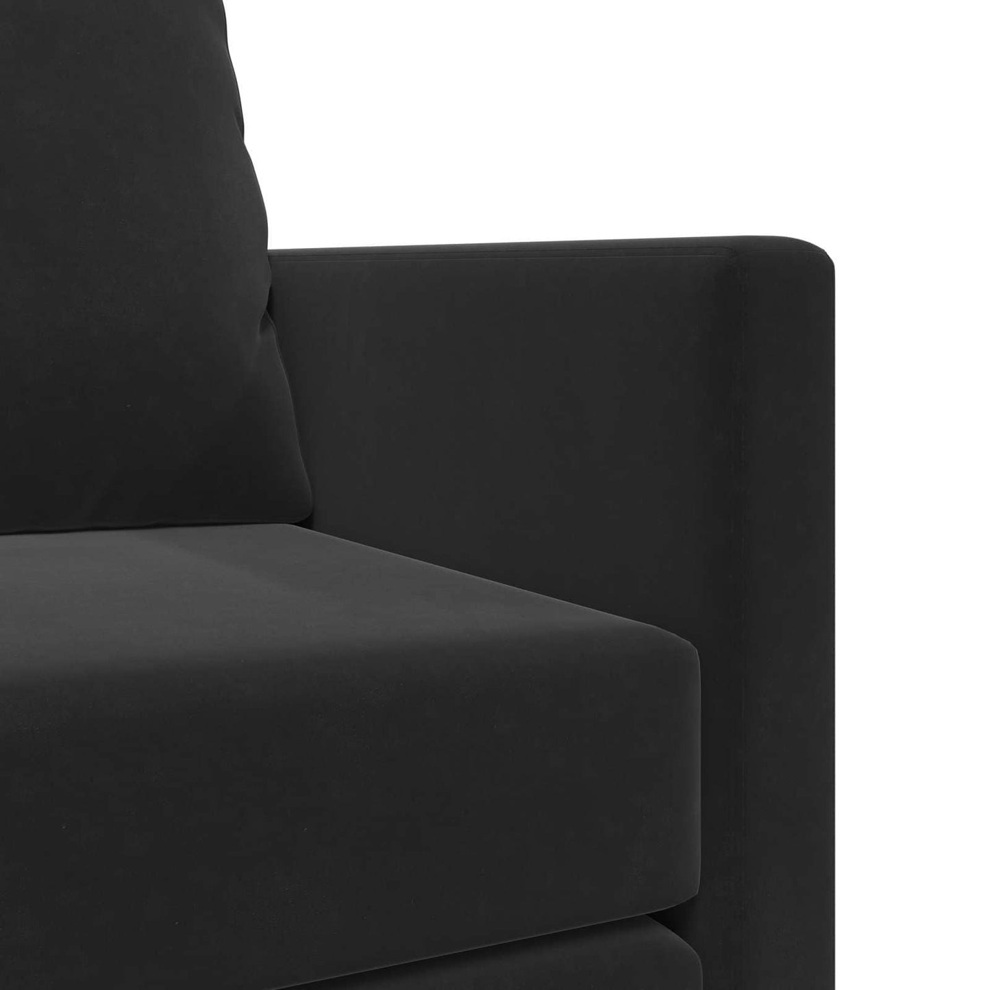 Sammenleggbar Sofa seng Svart 122 x 70 x 60 cm Fløyel