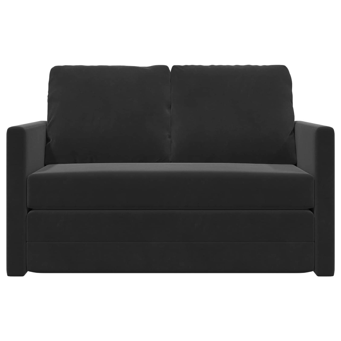 Sammenleggbar Sofa seng Svart 122 x 70 x 60 cm Fløyel