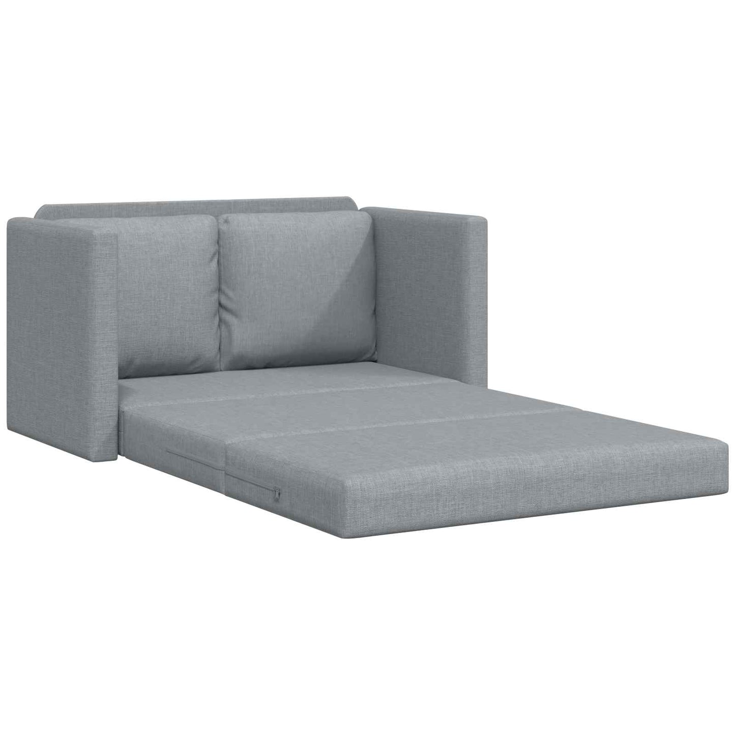 Sammenleggbar Sofa seng Lysegrå 112 x 60 x 55 cm stoff vidaXL
