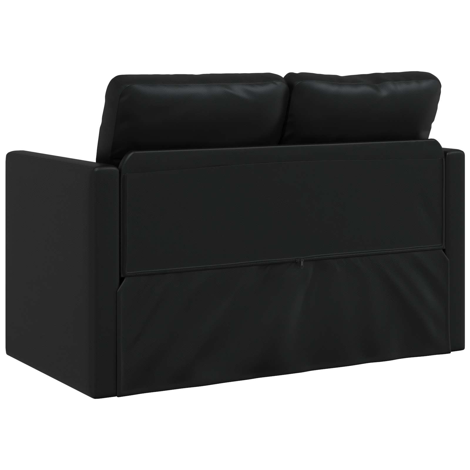 Sammenleggbar Sofa seng Svart 112 x 60 x 55 cm PVC vidaXL