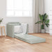 Sammenleggbar Sofa seng Lysegrå 74 x 77 x 81 cm Fløyel