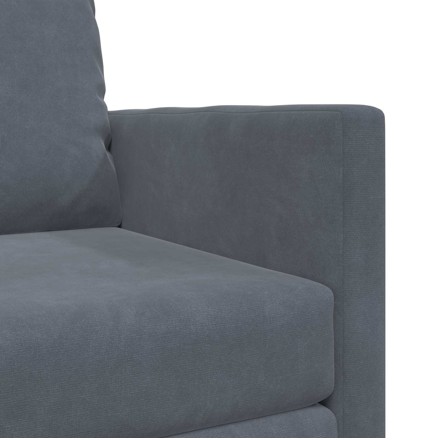 Sammenleggbar Sofa seng Mørkegrå 74 x 77 x 81 cm Fløyel